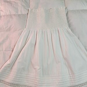 American Eagle Outfitters Strapless White Dress
